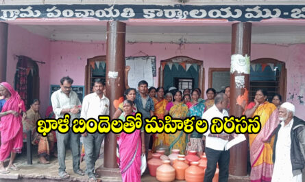 Women's protest for water