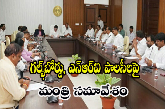 Ministerial meeting on Gulf Board: గల్ఫ్ బోర్డు ఎన్నారై పాలసీలపై మంత్రి సమావేశం