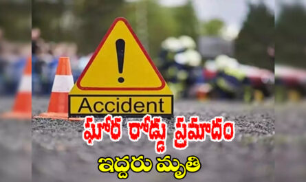 Two killed in a road accident