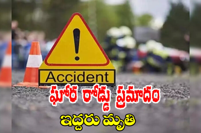 Fatal road accident: ఘోర రోడ్డు ప్రమాదం ఇద్దరు మృతి