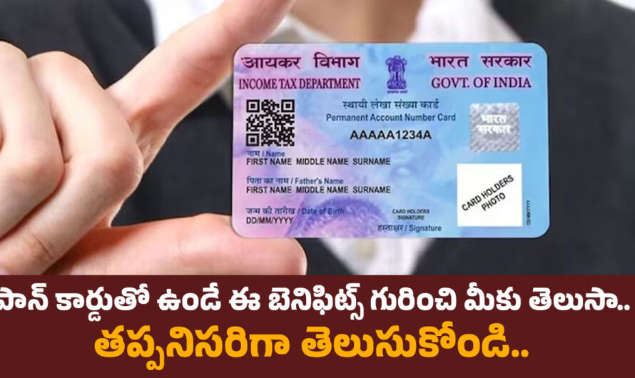 PAN Card: పాన్ కార్డుతో ఉండే ఈ బెనిఫిట్స్ గురించి మీకు తెలుసా.. తప్పనిసరిగా తెలుసుకోండి